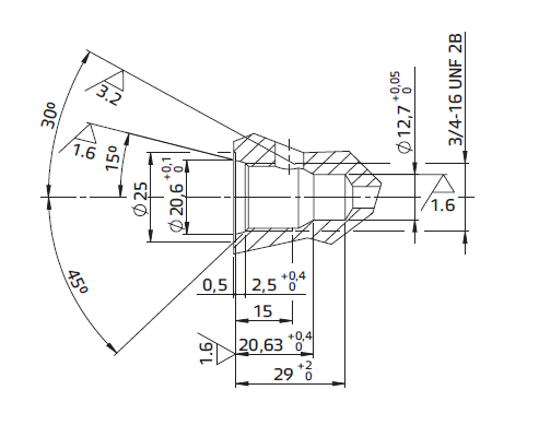 Многослойный корпус CETOP 03 для 2-линейных картриджных клапанов ¾” 16 UNF в линиях A и B, стандарт SAE AM3-*-Х
