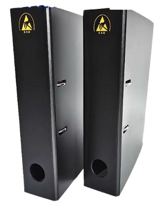 Папка-скоросшиватель ANTISK SK1732-5 антистатическая, А4, 2D кольца, корешок 76мм