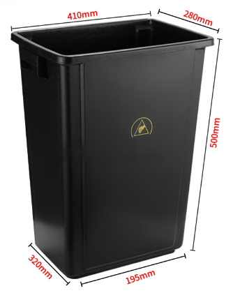 Корзина ANTISK SK1756-1 антистатическая мусорная, без крышки, 40л