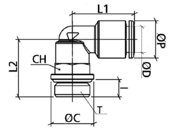 Цанговый фитинг из латуни OTRL-G