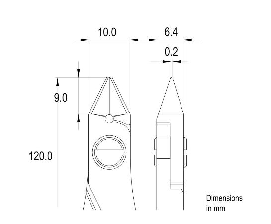 Бокорезы Ideal-tek ES5340.CR.BG с маленькой конической головкой