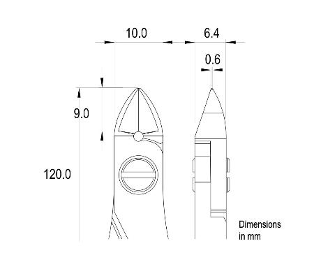 Бокорезы Ideal-tek ES5140.CR.BG с маленькой овальной головкой