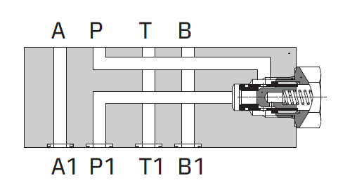 Многослойный корпус для картриджных клапанов по стандарту SAE 2-линейных ¾’’ 16UNF в линии Р AM3-*-P/34