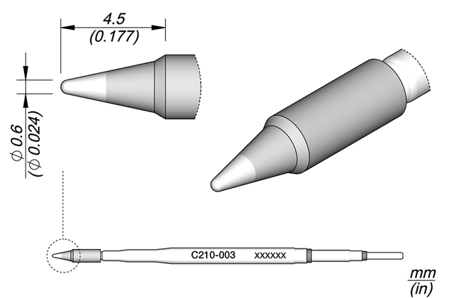 Картридж-наконечник JBC C210-003