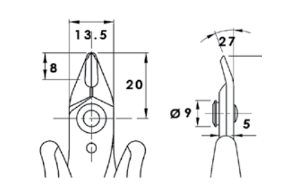 Кусачки Ideal-tek TR-25-L-A-BP