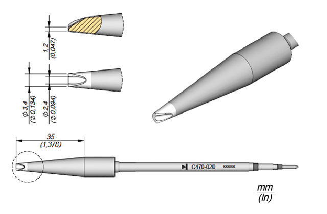 Картридж-наконечник  C470-020