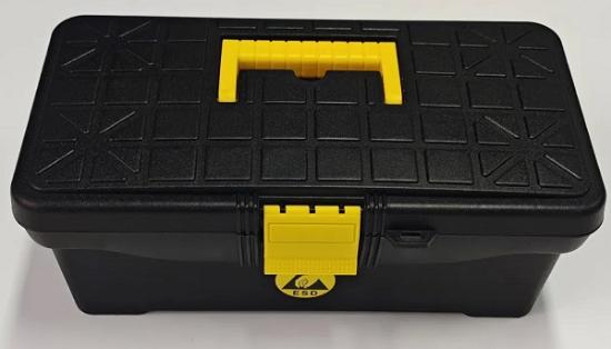 Ящик для инструментов ANTISK SK1750 антистатический, с желтой ручкой