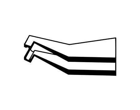 Пинцеты для поверхностного монтажа (для установки SMD-компонентов) SM111.SA.1