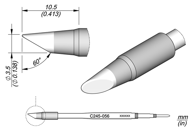 Картридж-наконечник JBC C245-056