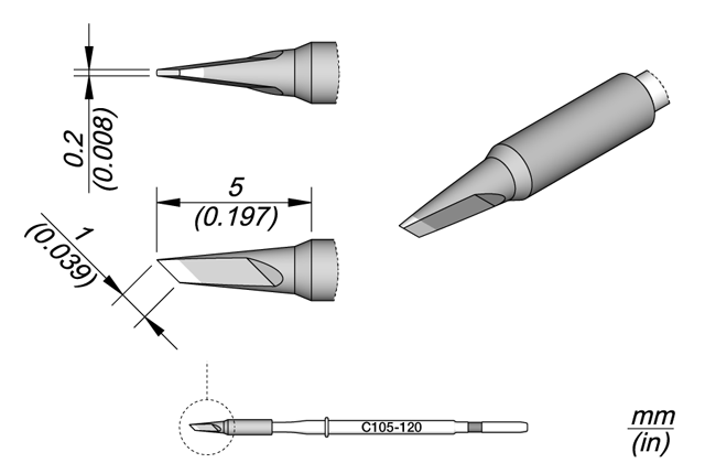Картридж-наконечник JBC C105-120