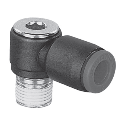 Угловой поворотный фитинг (с внутренним гнездом под шестигранник)