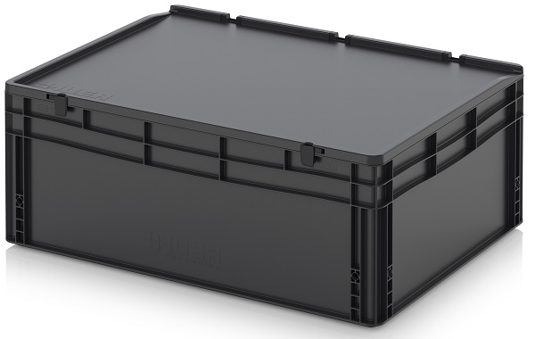 Ящик с крышкой AUER ESD ED 86/32 HG антистатический 800x600x335 мм / 767x567x297 мм