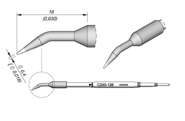 Картридж-наконечник JBC C245-126