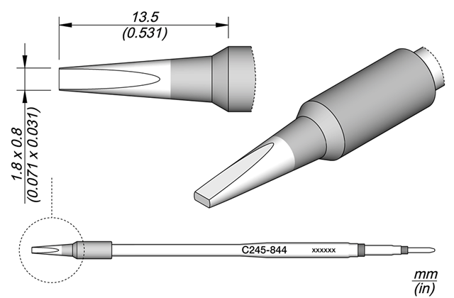 Картридж-наконечник JBC C245-844