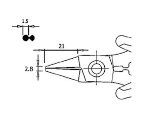 Круглогубцы PN-5025-C-D-BP