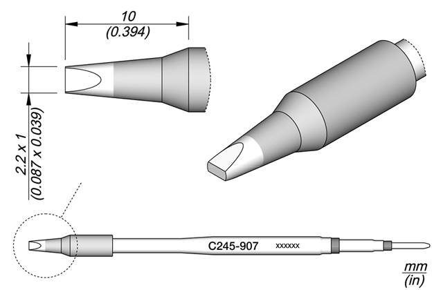 Картридж-наконечник JBC C245-907