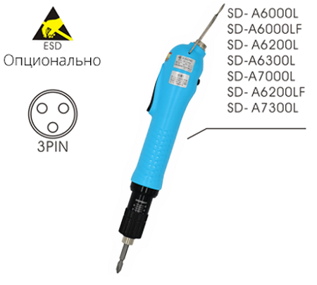 Электрический винтовёрт сетевой SUDONG SD-A6300L