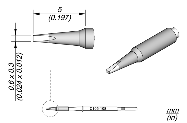 Картридж-наконечник JBC C105-108