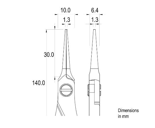Плоскогубцы Ideal-tek ES6025.CR.BG с удлиненными игольчатыми губками