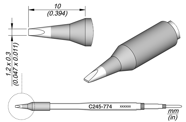 Картридж-наконечник JBC C245-774