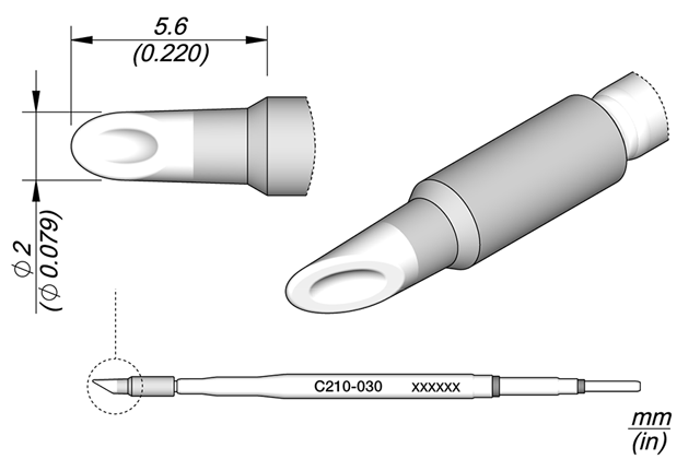 Картридж-наконечник JBC C210-030