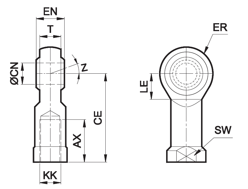 Nakonechnik shtoka so sfericheskim sharnirom (ISO 8139).PNG