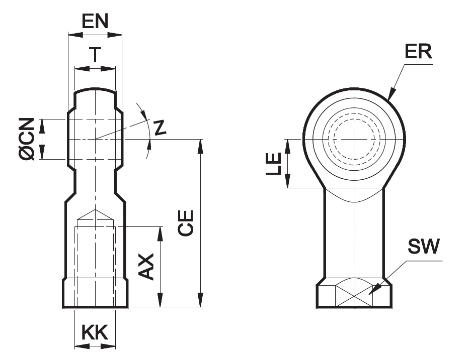 Nakonechnik shtoka so sfericheskim sharnirom (ISO 8139).PNG