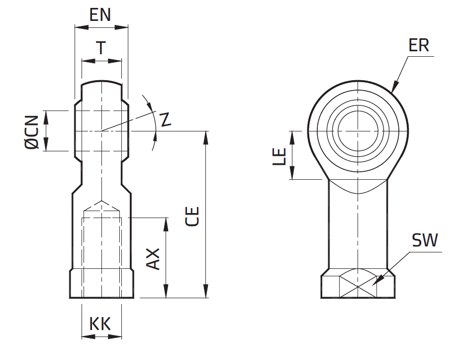 Nakonechnik shtoka so sfericheskim sharnirom (ISO 8139).PNG