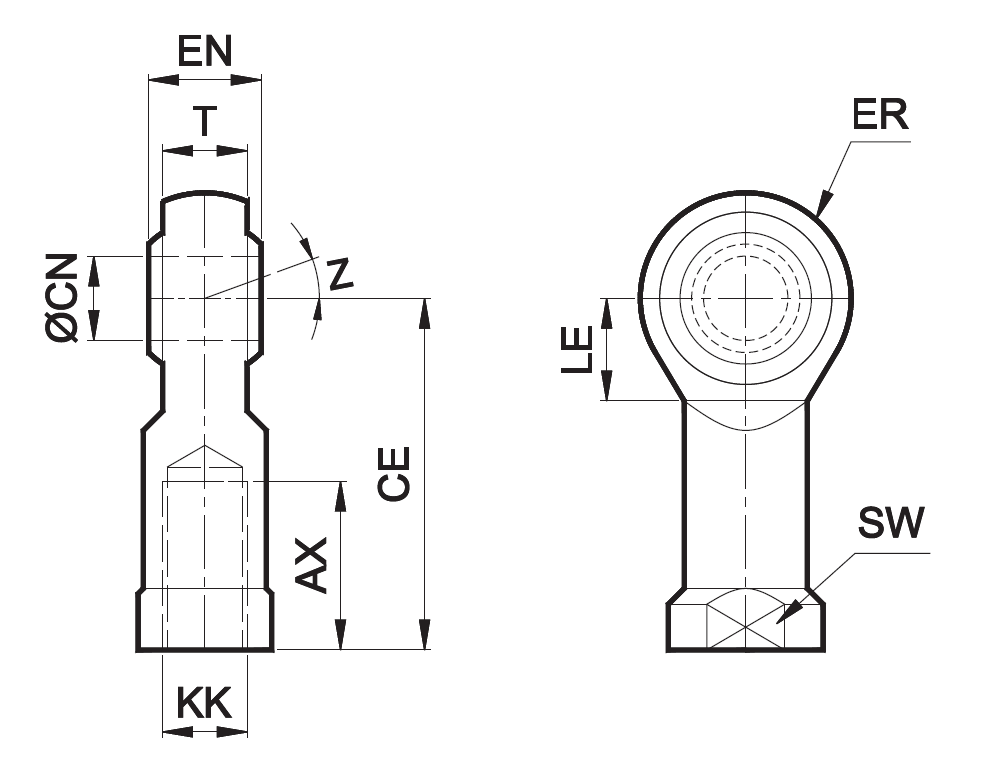 Nakonechnik shtoka so sfericheskim sharnirom (ISO 8139).PNG