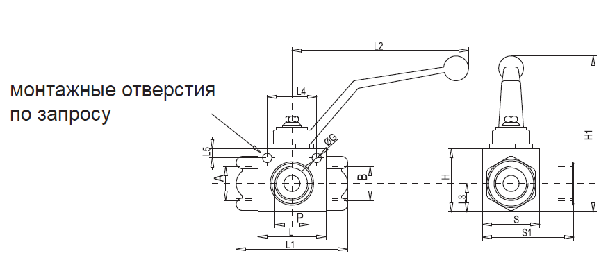 Шаровый кран 3 4 чертеж